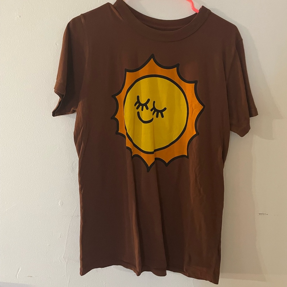 Big Bud Press Brown Sun Logo Tee Size S